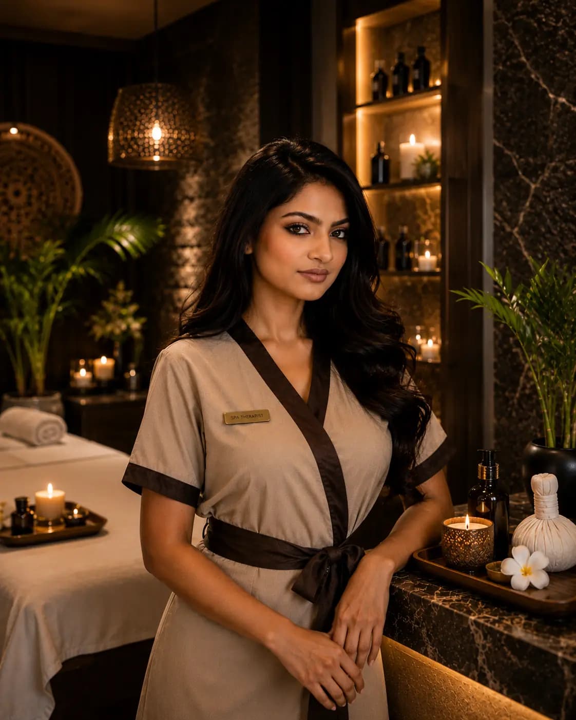 Full body Thai massage scrub and jacuzzi at Spa Palm Amore